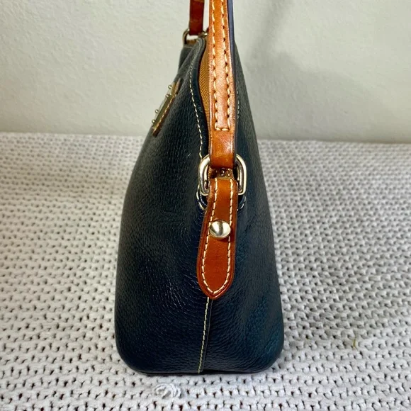 Dooney and Bourke Ruby Dome Black Leather Small Crossbody Bag - Picture 5 of 14